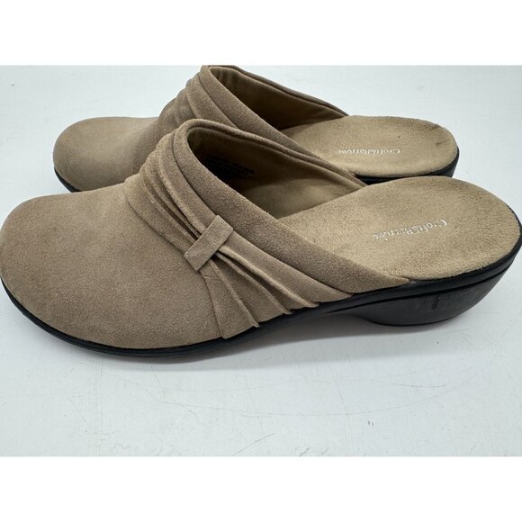 Croft & Barrow Womens Charity Clogs Shoes Size 10M Taupe Slip On Mules Workwear - Picture 9 of 13